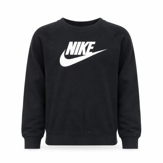 Nike Men's Black Small Crew Neck Pullover Sweatshirt Regular Fit