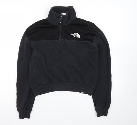 The North Face Womens Black Medium 1/4 Zip Pullover Sweatshirt