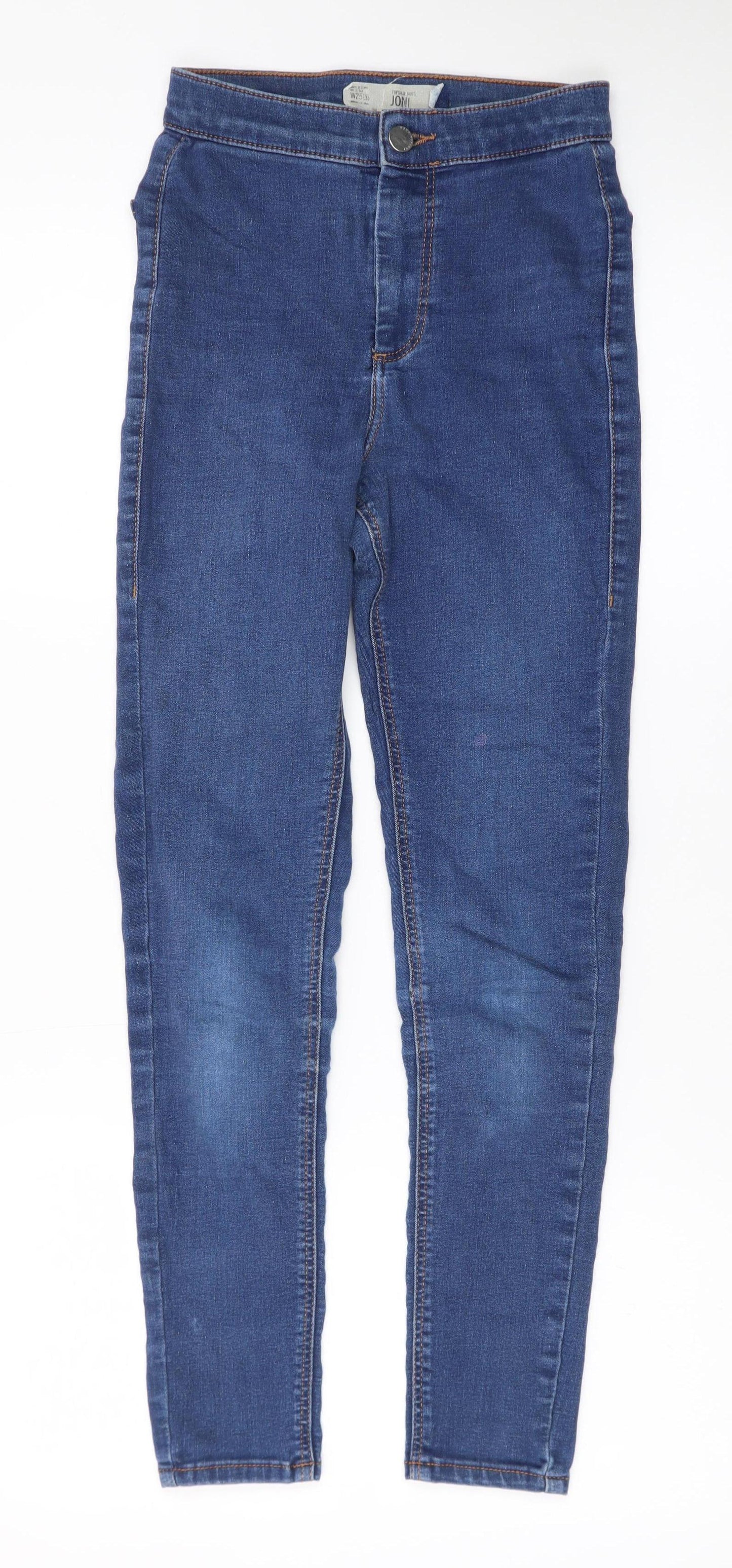 Topshop Women’s Blue Joni Jegging Jeans Size 8 W25 L30 Skinny Fit