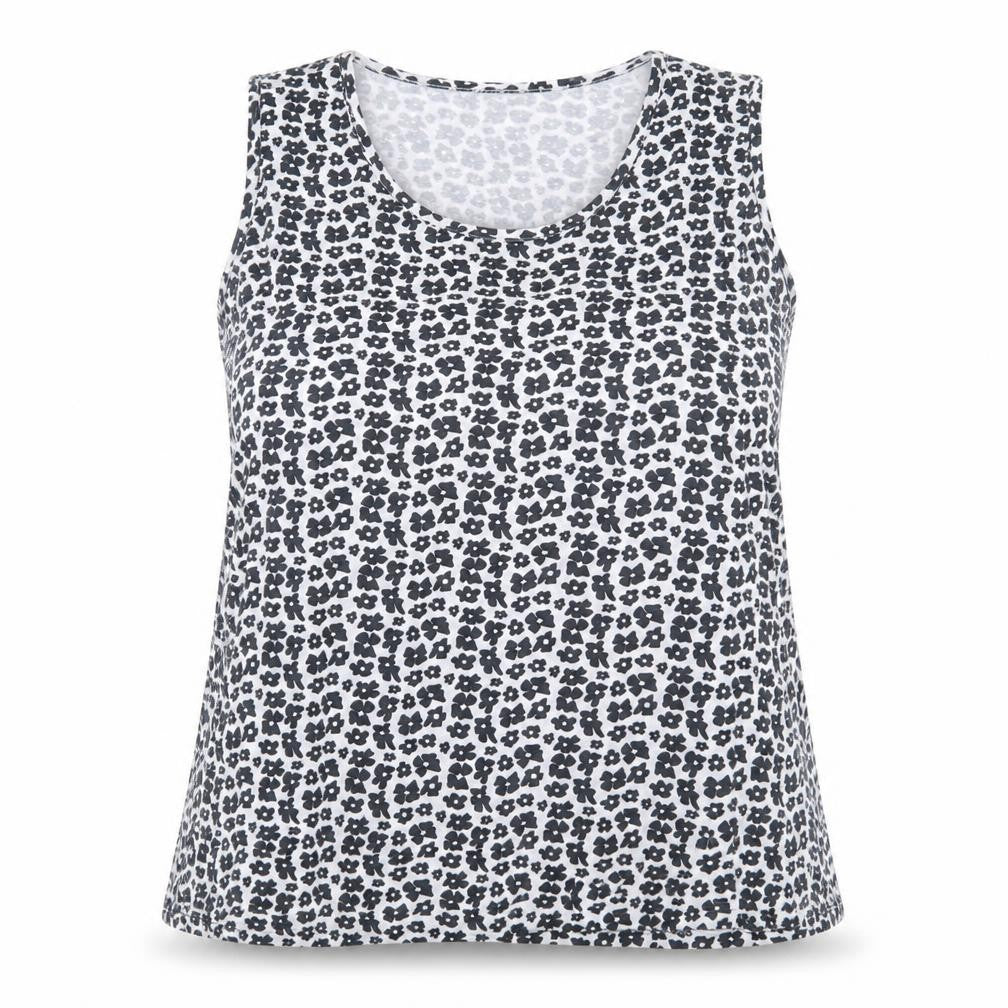Marinello Womens Blue Animal Print Sleeveless Tank Top 2XL