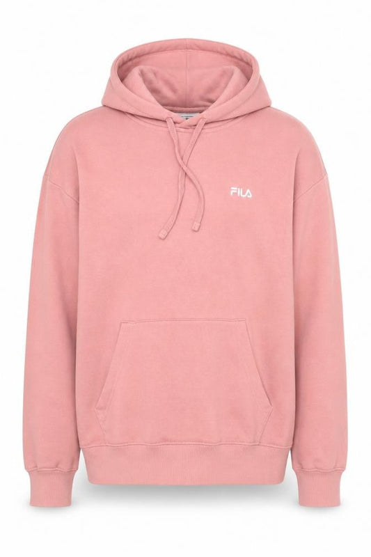 Fila Men's Pink Pullover Hoodie Size M Hooded Sweatshirt