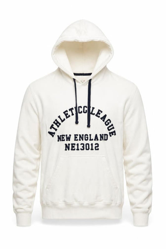 Marks & Spencer Blue Harbour Men's White Pullover Hoodie Size L