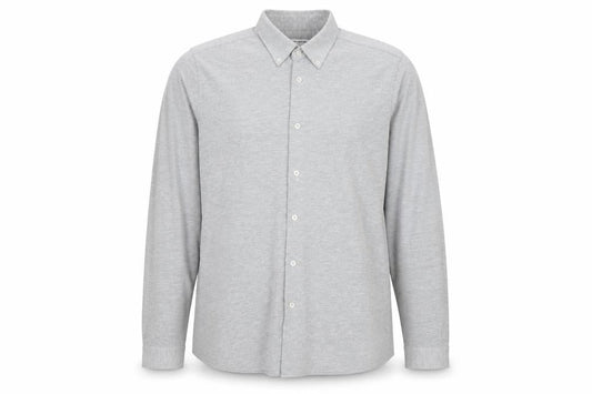 Taylor & Wright Men's Grey Slim Fit Long Sleeve Button-Up Shirt Size L
