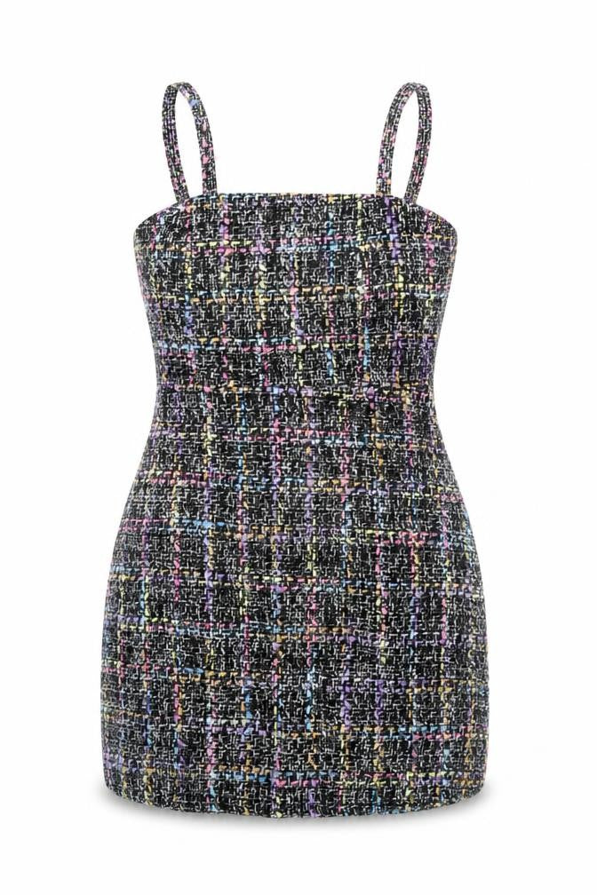 Primark Women’s Multicoloured Tweed Cropped Camisole Top UK 12
