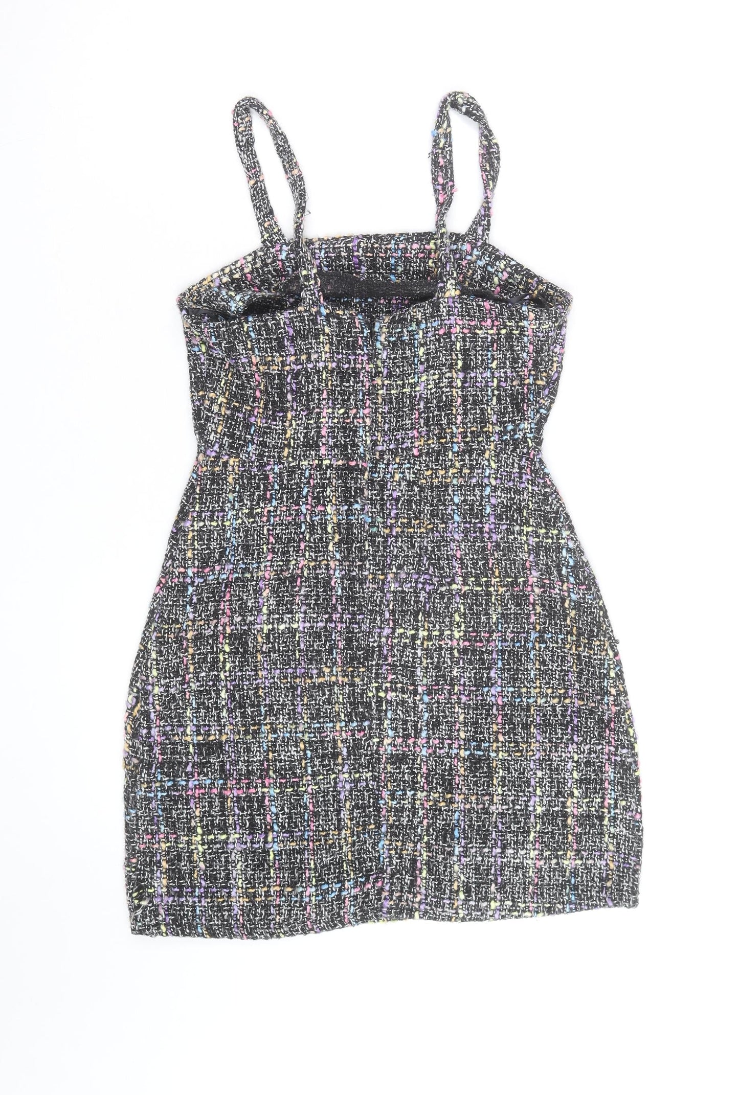 Primark Women’s Multicoloured Tweed Cropped Camisole Top UK 12