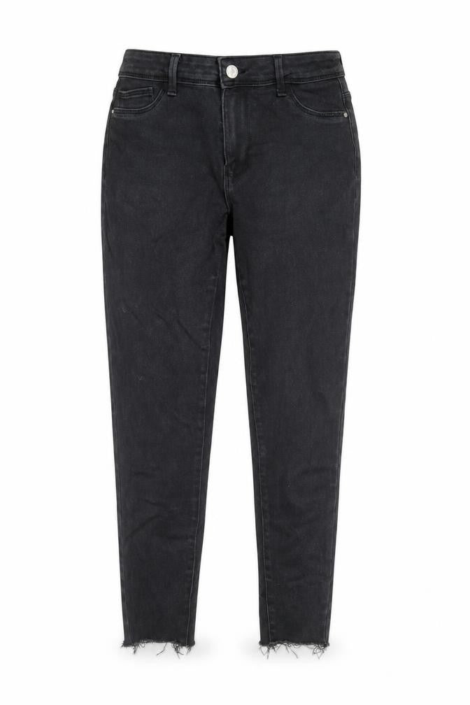 Front view of Denim Co. Women’s Black Skinny Jeans, size UK 12, Mid Rise Stretch