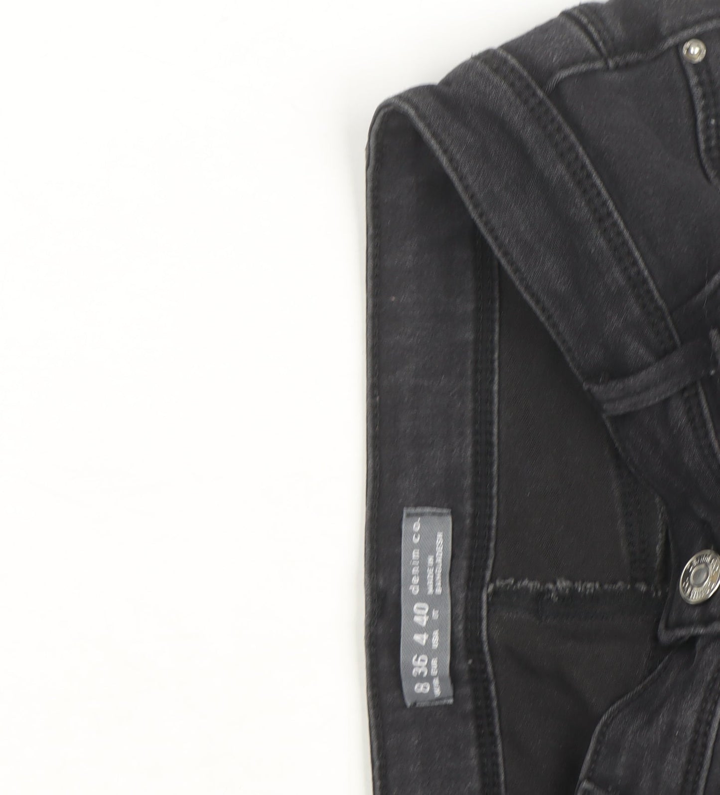 Denim Co. Women’s Black Skinny Jeans Size 12 Mid Rise Stretch