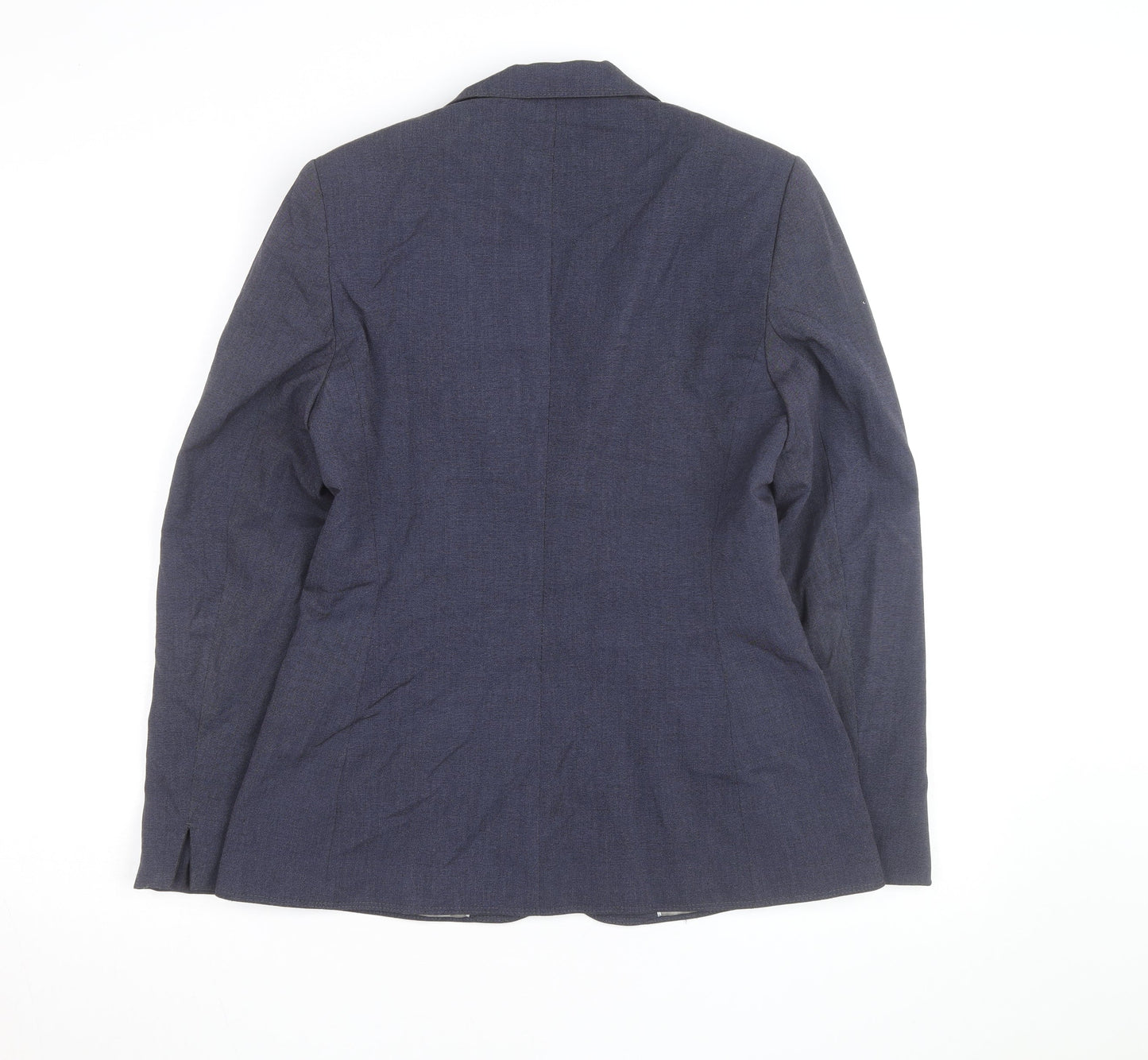 Next Women Blue Wool Blend Blazer Jacket Size 12 Workwear