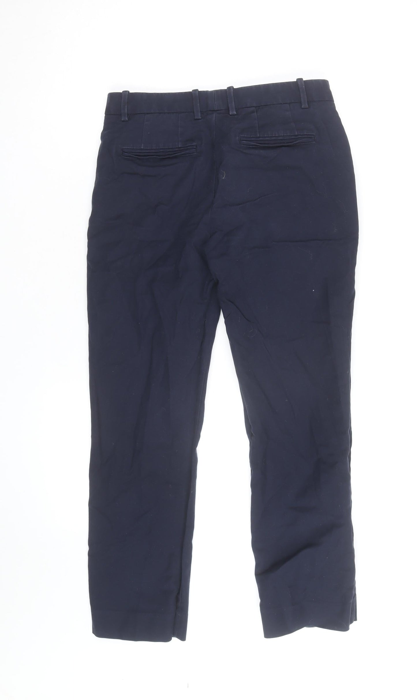 Gap Men's Blue Tailored Crop Cotton Stretch Trousers Slim Fit 4R