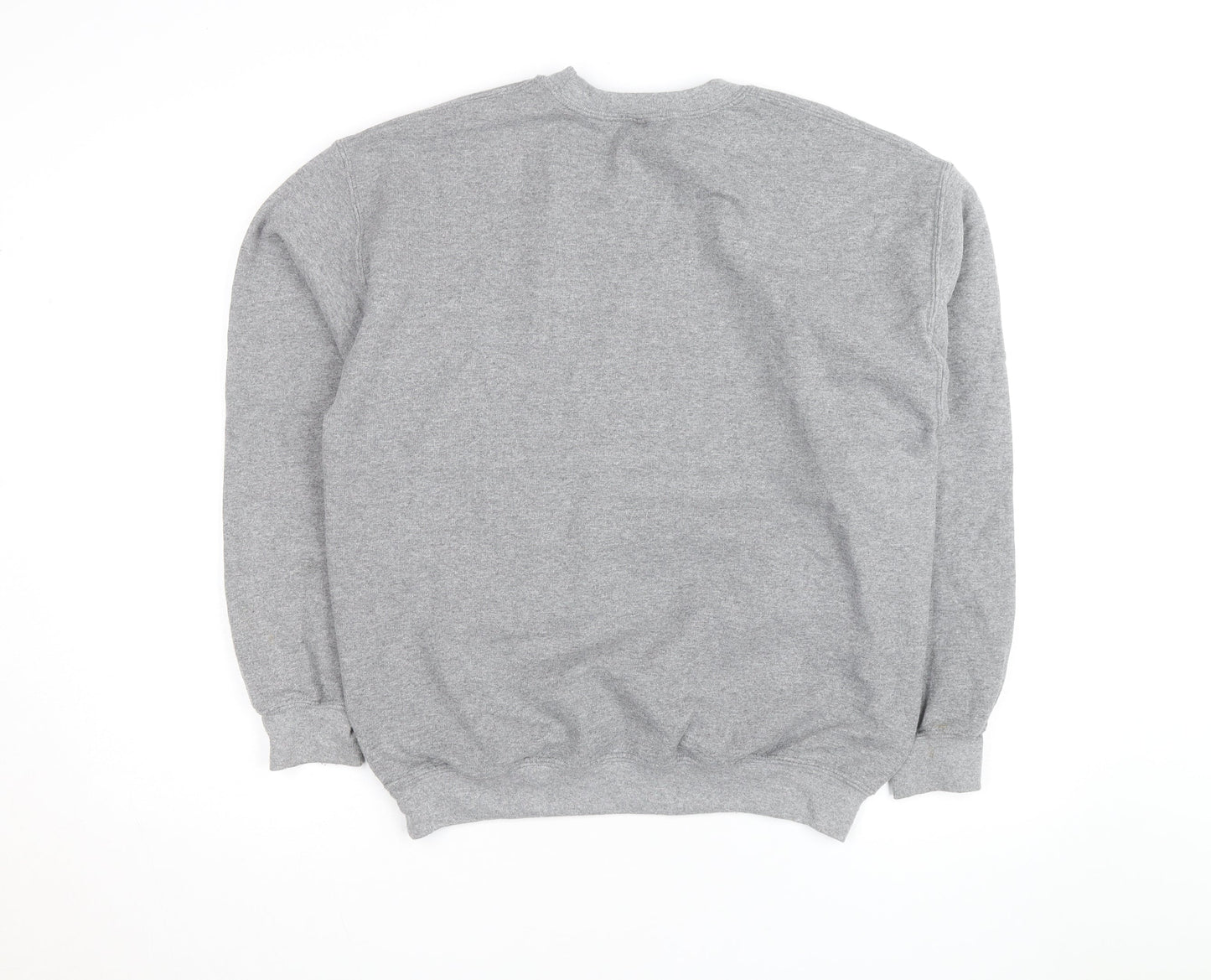 Topshop Unisex Grey Embroidered Tiger Pullover Sweatshirt M