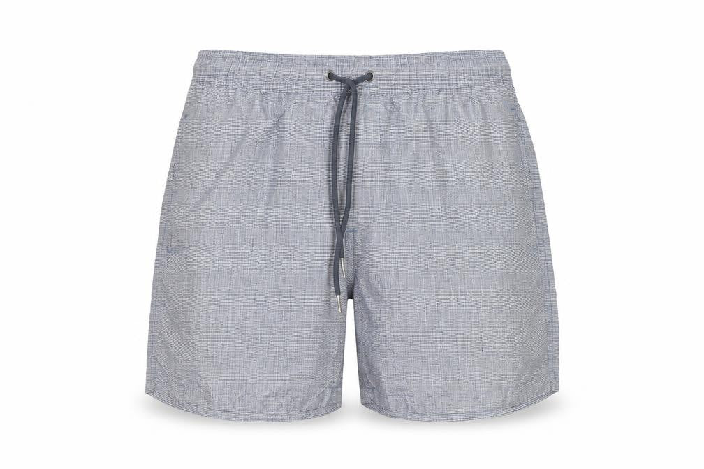 Front view of Easy Men’s Blue Small Swim Shorts Quick Dry Breathable Lined