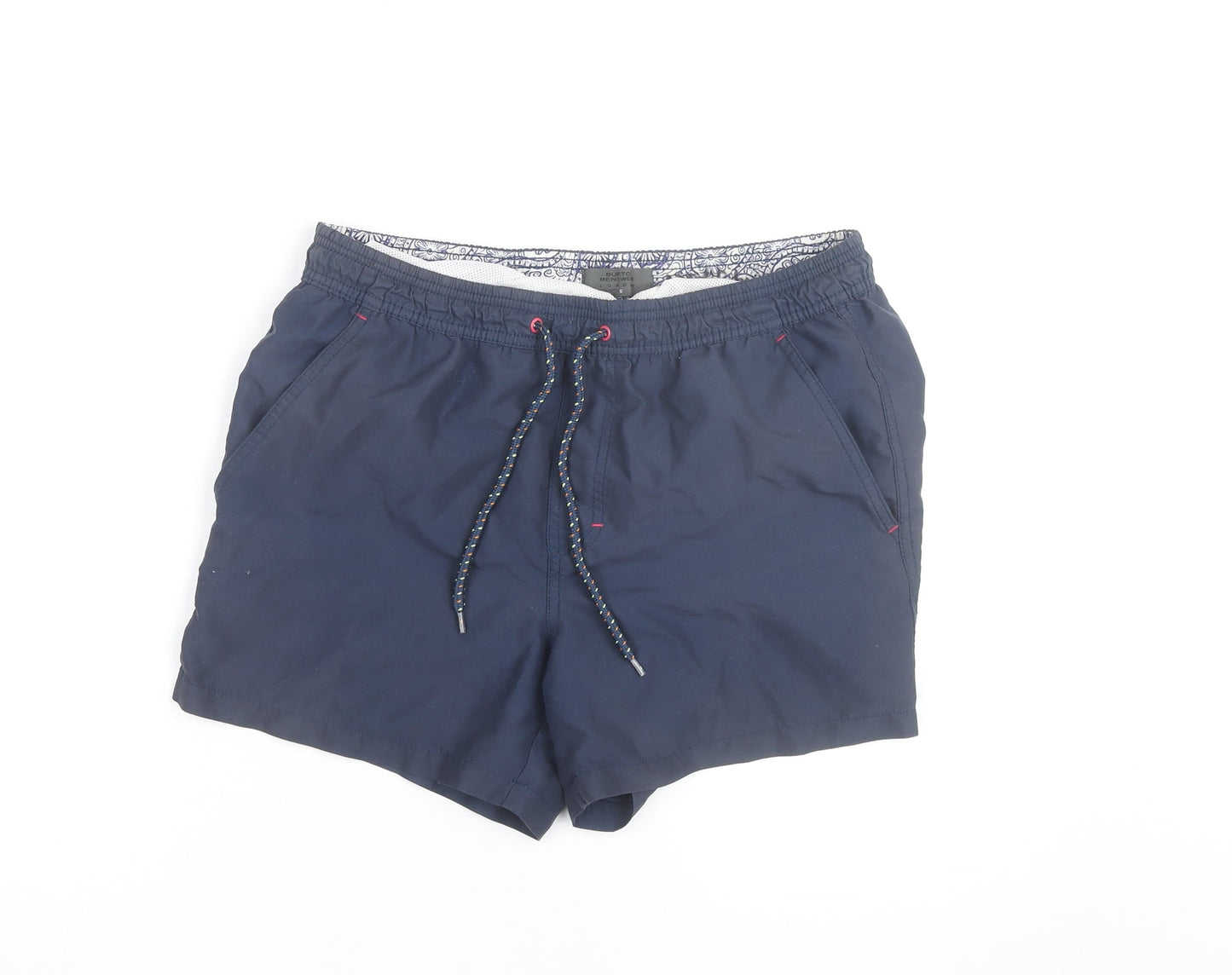 Burton Menswear London Navy Blue Swim Shorts Size S Men's Trunks