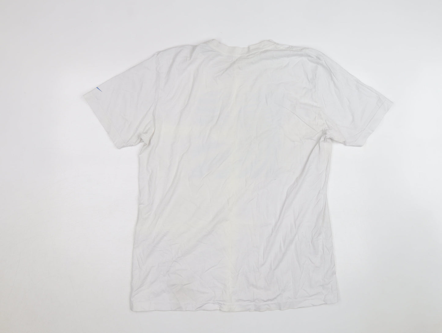 Nike Men's White Graphic Print Sports T-Shirt Size L
