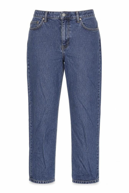 Denim Co. Women's Blue Size 12 Straight Leg Jeans