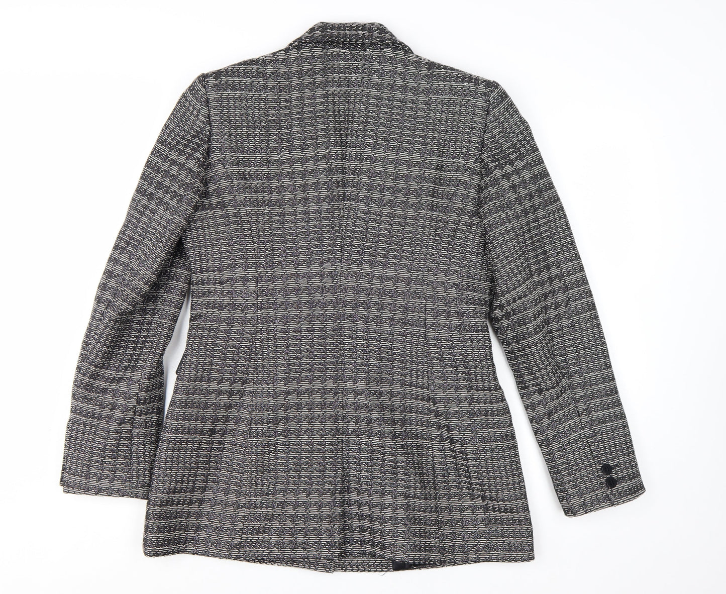 Bruce by Bruce Oldfield Women's Grey Size 12 Classic Two-Button Blazer