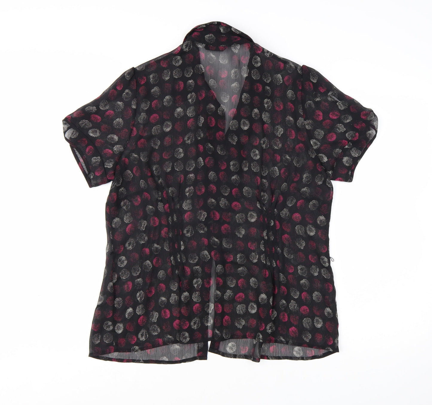 Marks and Spencer Womens Multicoloured Polka Dot Ruffle Blouse UK 16
