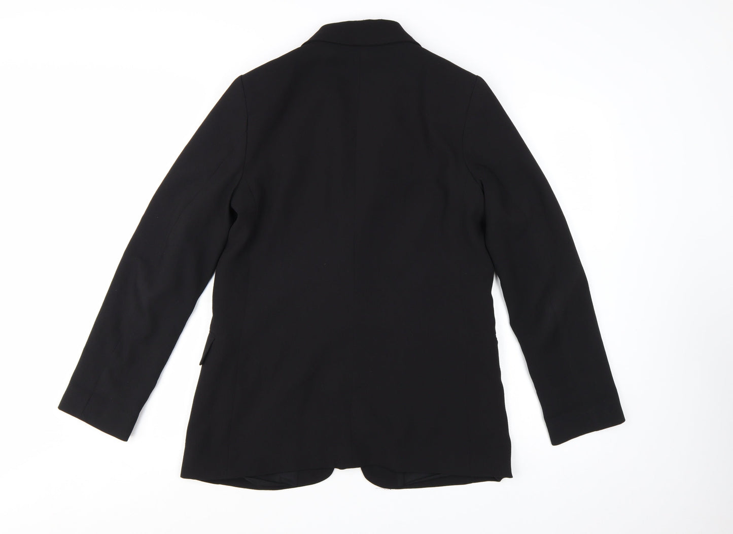 H&M Women's Black UK 12 Single-Breasted Blazer Jacket