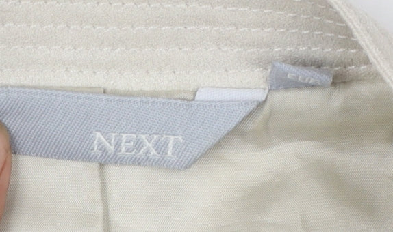 Next Womens Beige Size 14 Blazer Jacket Regular Fit