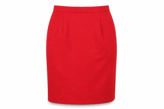 Worthington Women's Red Wool Pencil Skirt Size 16 Petite