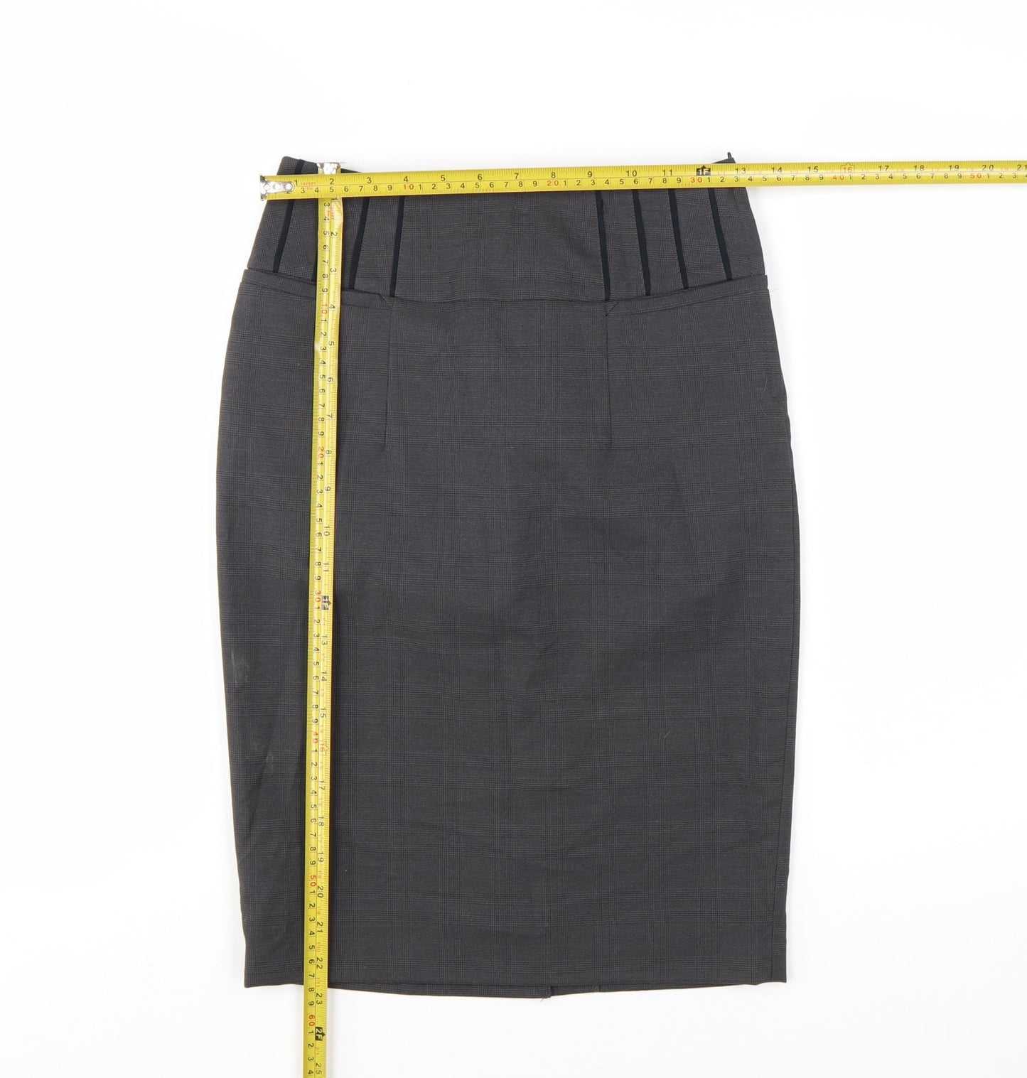 Next Womens Black Pencil Skirt Size 6 Stretch Lined Workwear