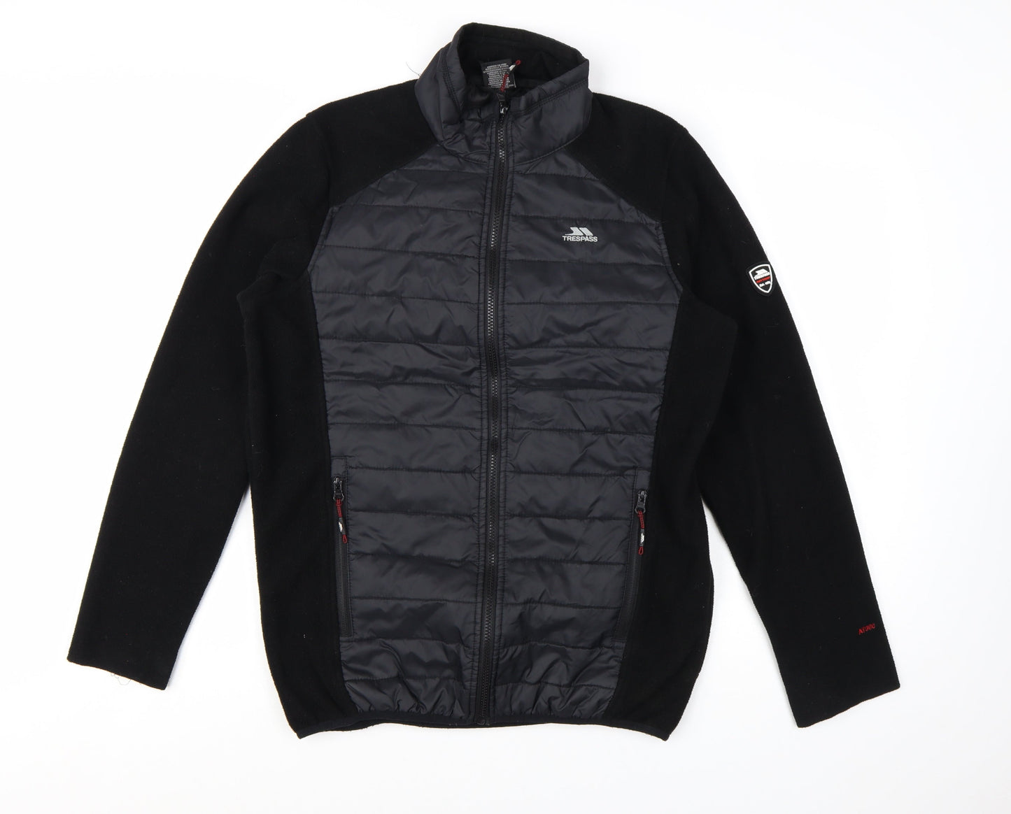Trespass Men's Black M Insulated Puffer Jacket Full Zip Outdoor