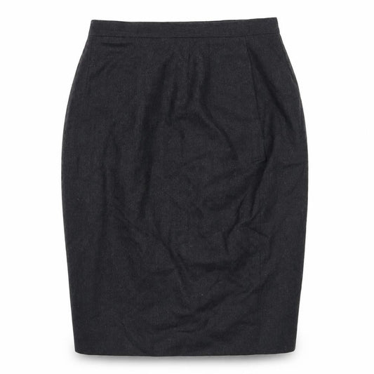 Talbots Women's Black Wool Pencil Skirt Size 12 Knee Length Workwear