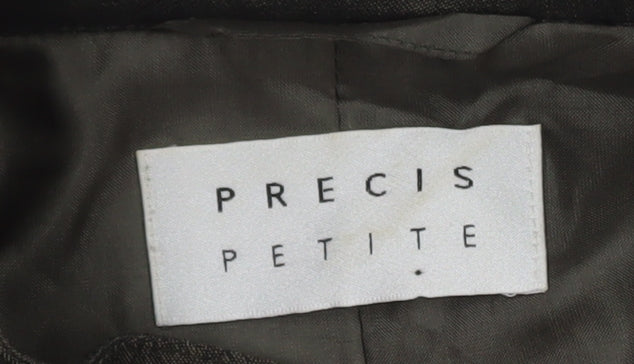 Precis Petite Brown Wool Blend Petite Blazer Jacket UK 14