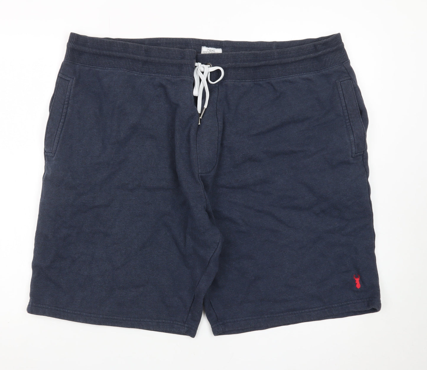 Next Men's Blue 2XL Sweat Shorts with Drawstring Waist