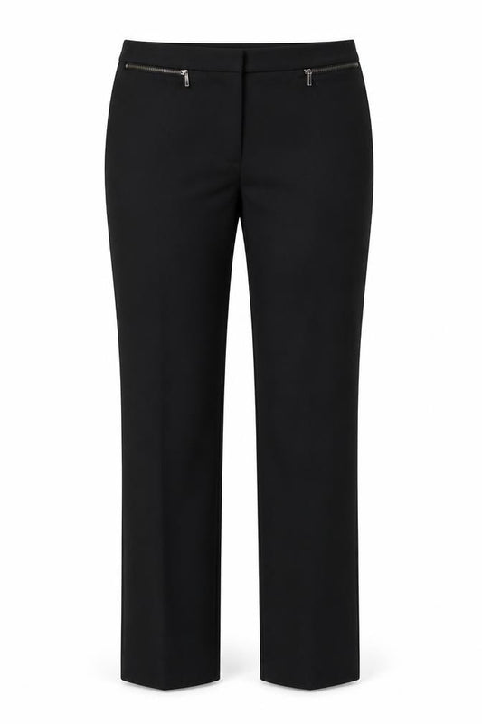 Marks and Spencer Women’s Black Size 10 Straight Leg Stretch Trousers