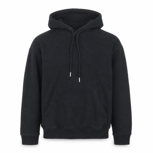 H&M Men's Black Pullover Hoodie Size S Cotton Blend Fleece
