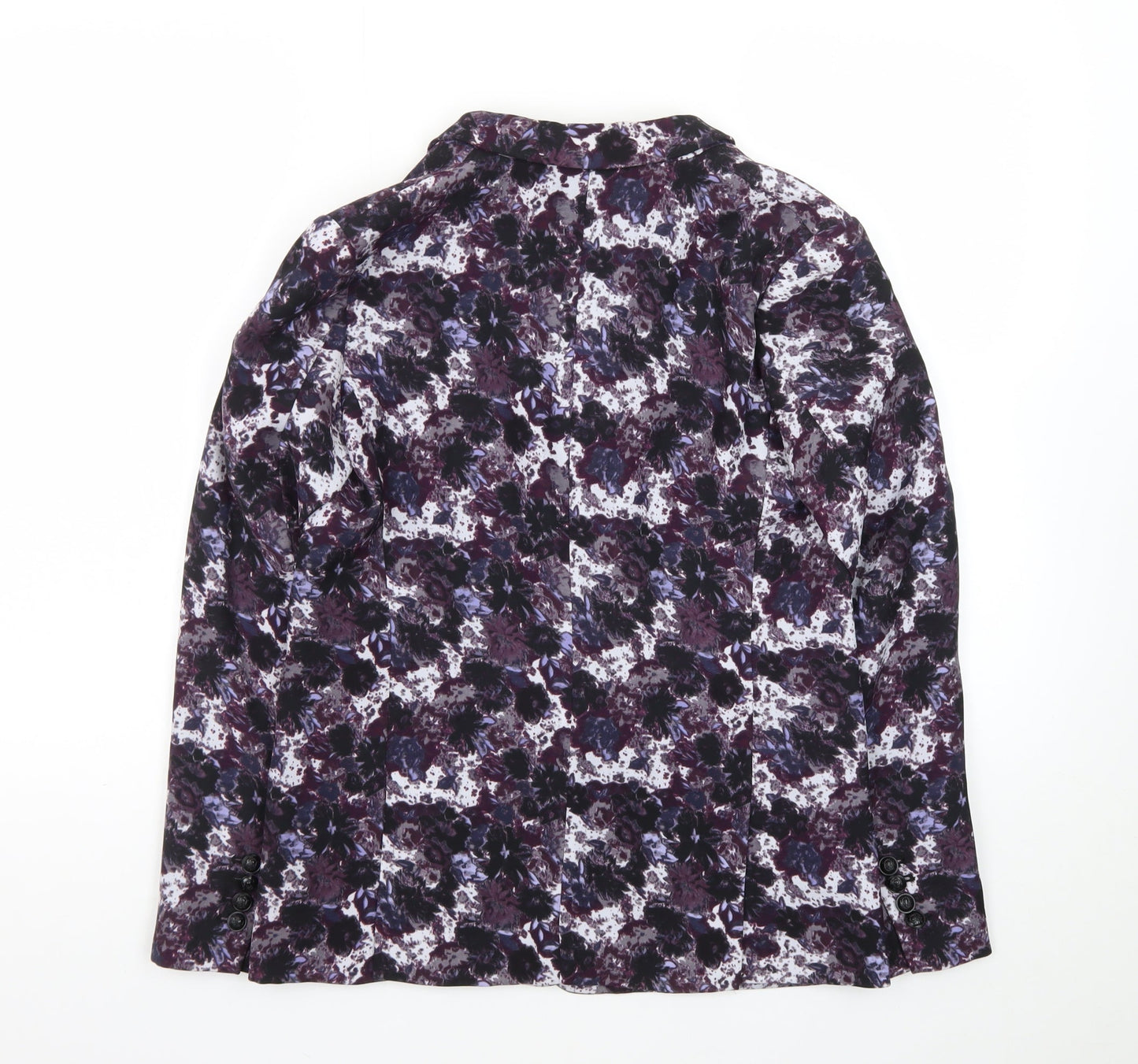 The Kooples Women's Purple Floral Single-Breasted Blazer Size 8