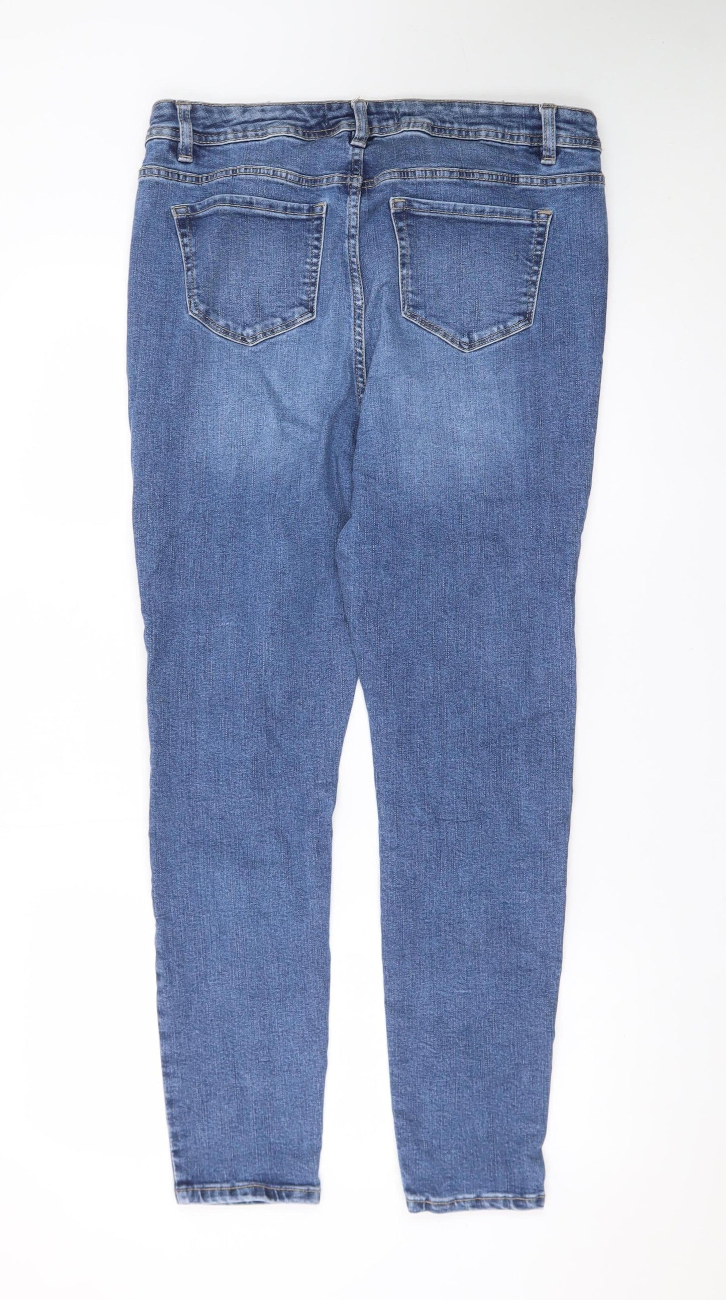 George Women’s Blue Skinny Jeans Size 16 Stretch Denim Mid Rise