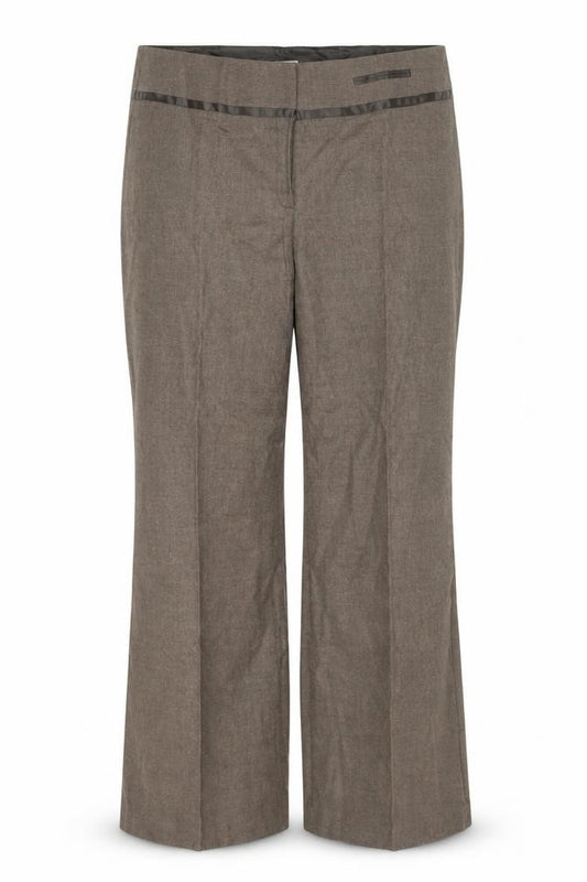 Laura Ashley Women’s Brown Linen Blend Wide-Leg Dress Pants Size 18