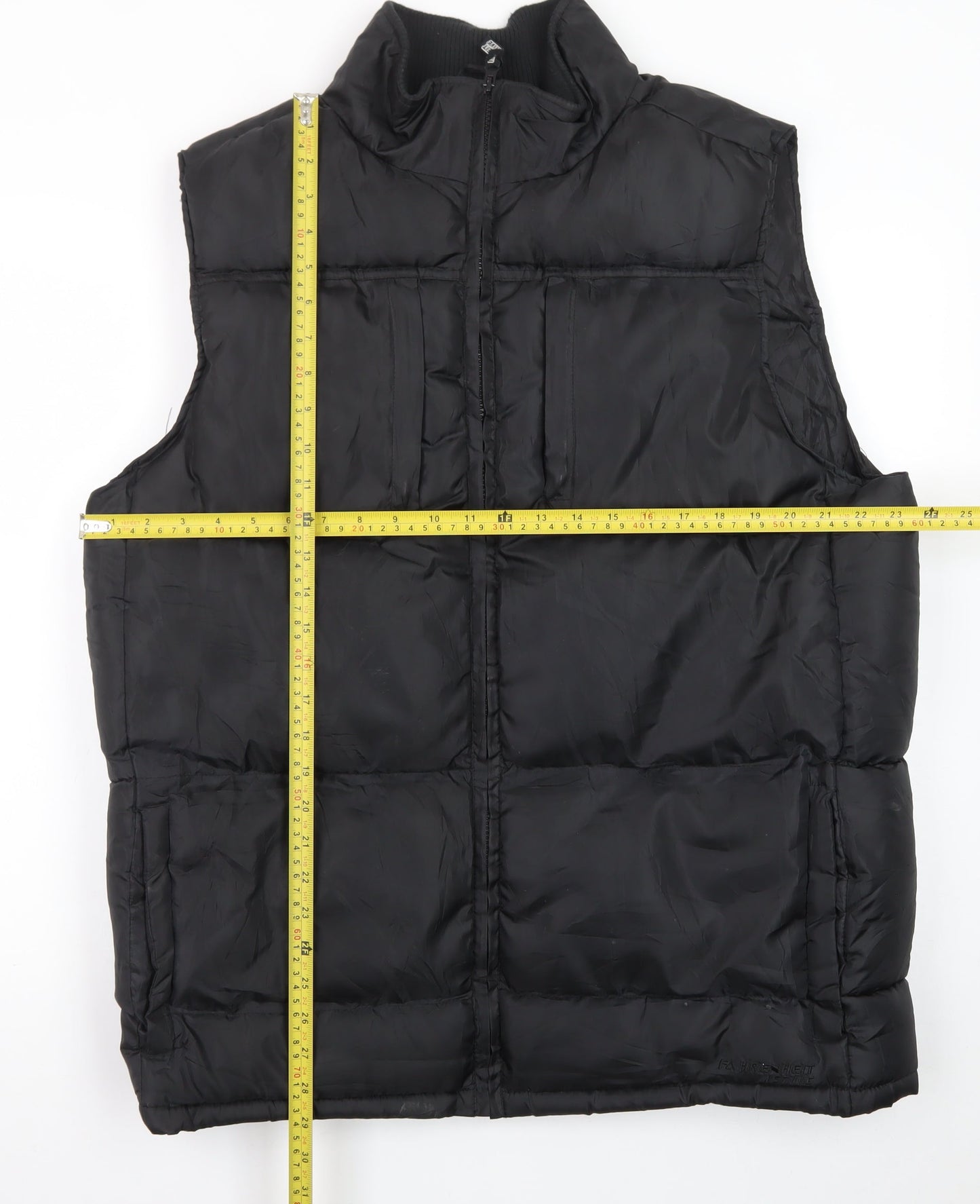 Fahrenheit Active Men's Black Puffer Waistcoat L Regular Outdoor