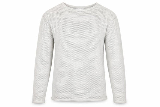 Next Mens Beige Cotton Waffle Knit Jumper Size L