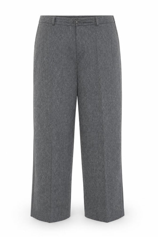 Marks and Spencer Womens Grey Size 14 Polyester Straight Leg Trousers