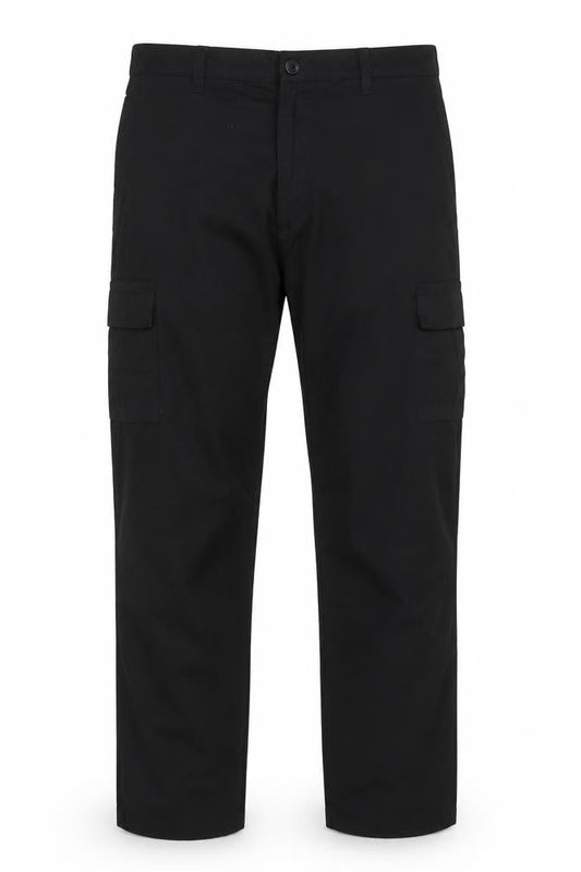 Front view of Lee Cooper Workwear Men's Black Cargo Trousers W38 L31