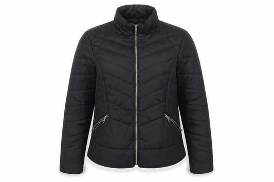 Brave Soul Women's Black Quilted Puffer Jacket Size 16 XL