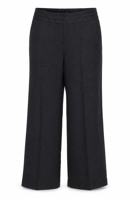 Marks and Spencer Women’s Black Wide-Leg Knit Trousers Size 14
