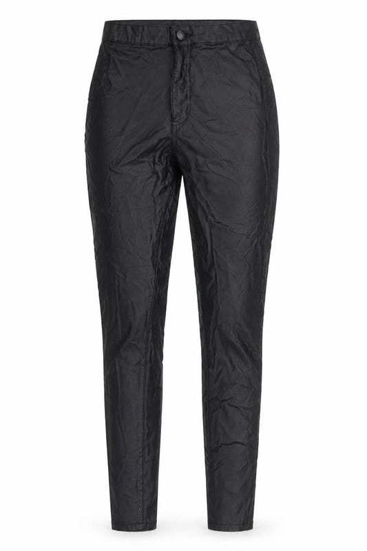 PrettyLittleThing Womens Black Size 8 Skinny Satin High Rise Trousers
