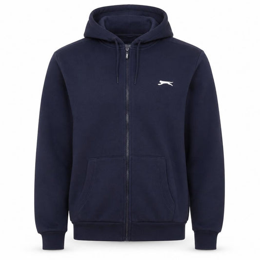 Slazenger Men's Blue Full Zip Hoodie L Fleece Sweatshirt