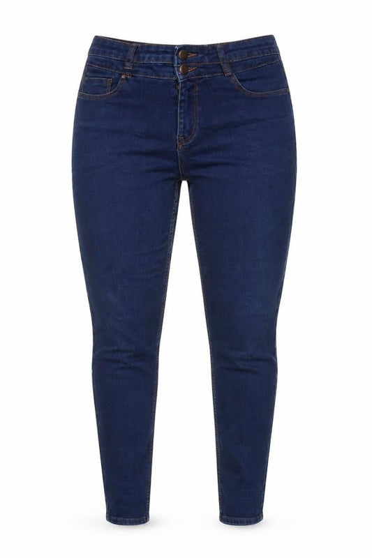 New Look Women's Blue High Waist Super Skinny Jeans UK14