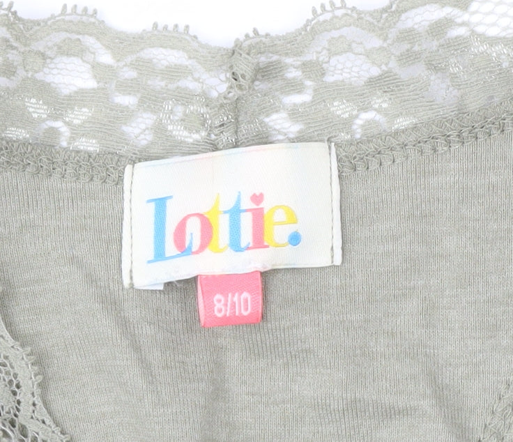 Lottie Women's Green Lace Trim Camisole Tank Top Size 8/10