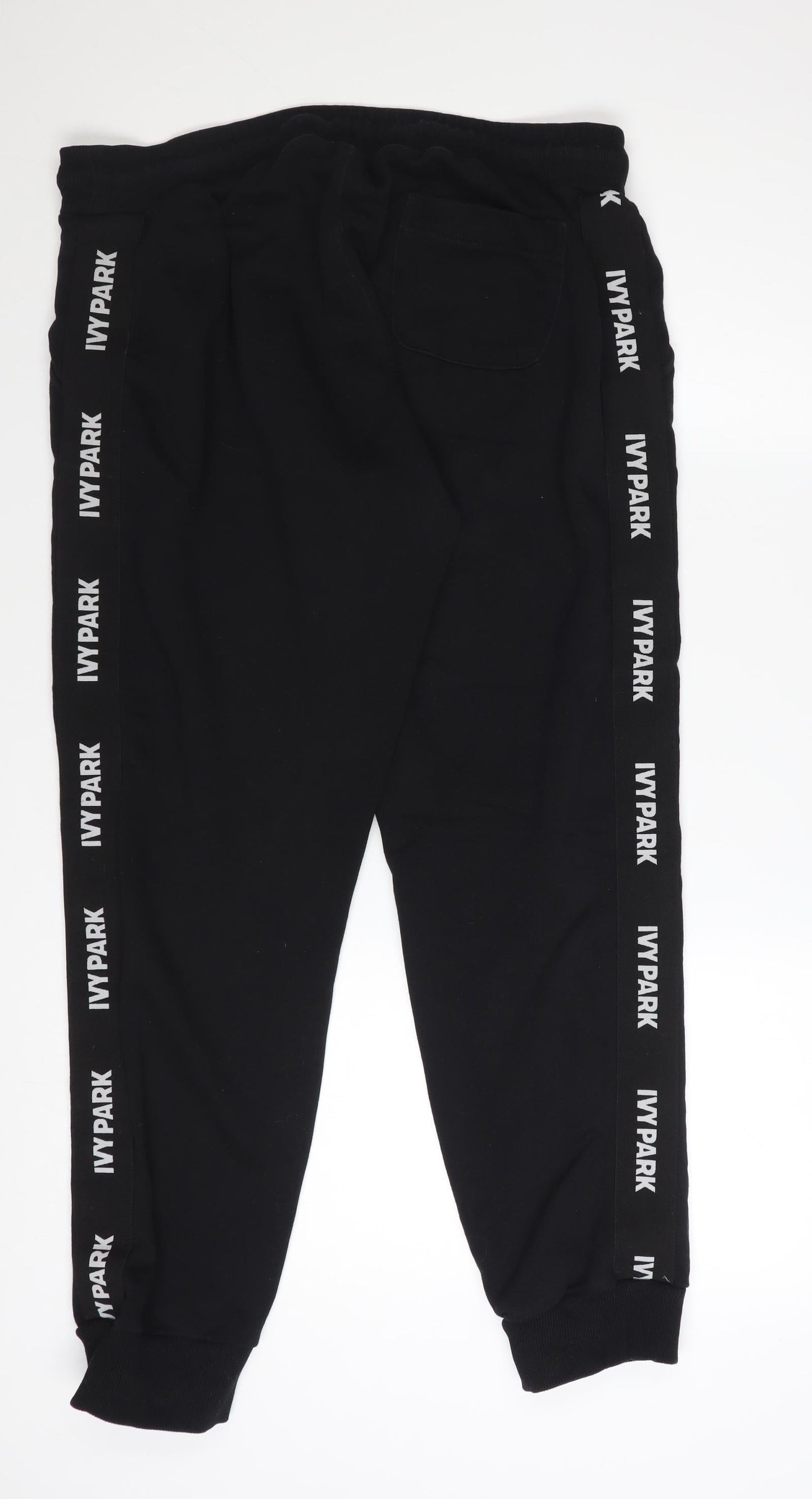 Ivy Park Women's Black XL Jogger Sweatpants Cotton Blend