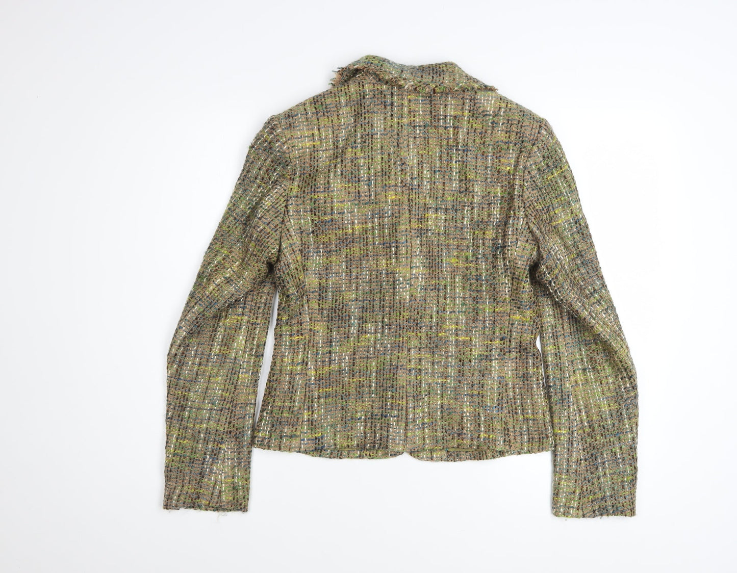 Marks and Spencer Per Una Women's Multicoloured Tweed Blazer Size 8