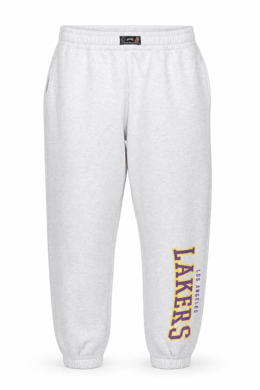NBA Los Angeles Lakers Women Grey Sweatpants L Elastic Waist