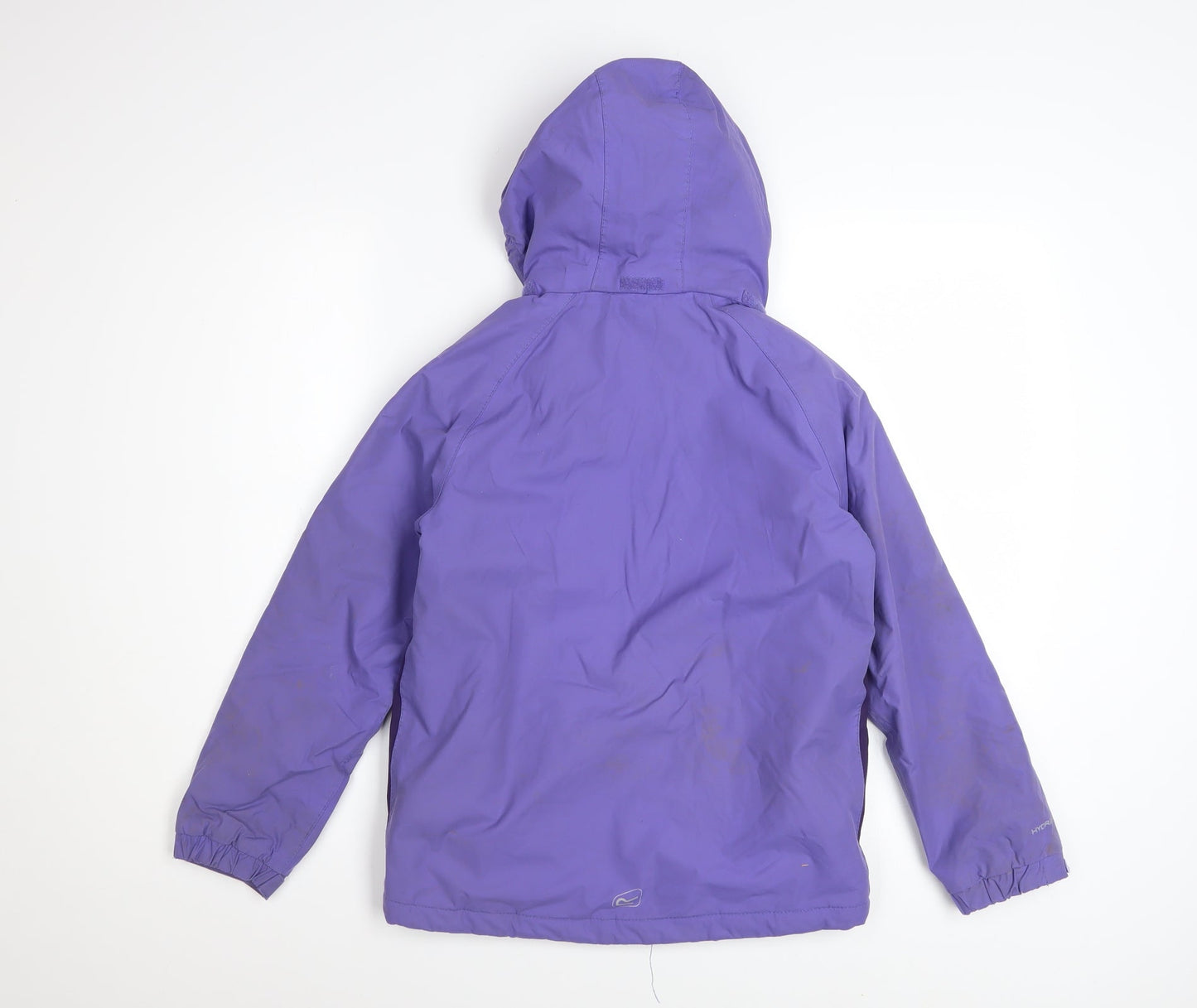 Regatta Girls Purple Waterproof Hooded Puffer Jacket 9-10 Years
