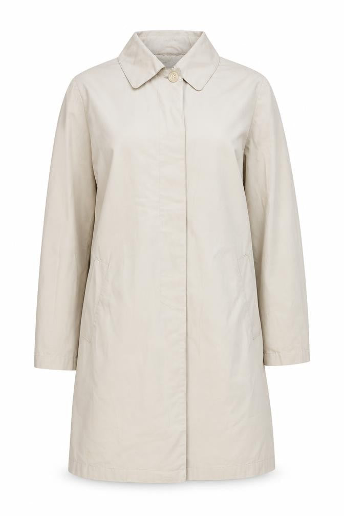 Marks & Spencer Per Una Women's Beige Small Mid-Length Trench Coat
