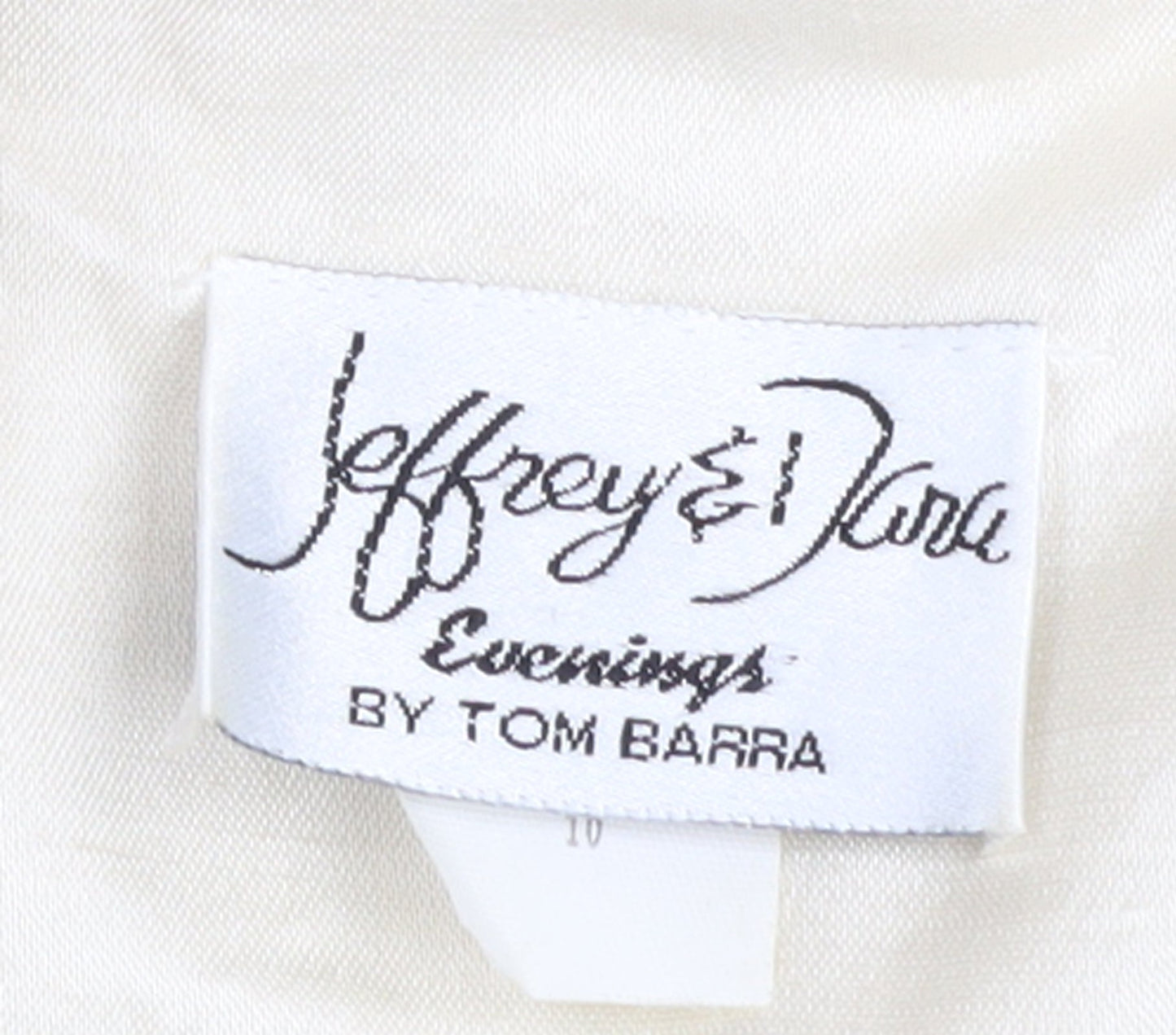 Jeffrey & Dara Women’s Ivory Embroidered Single Button Blazer Size 10