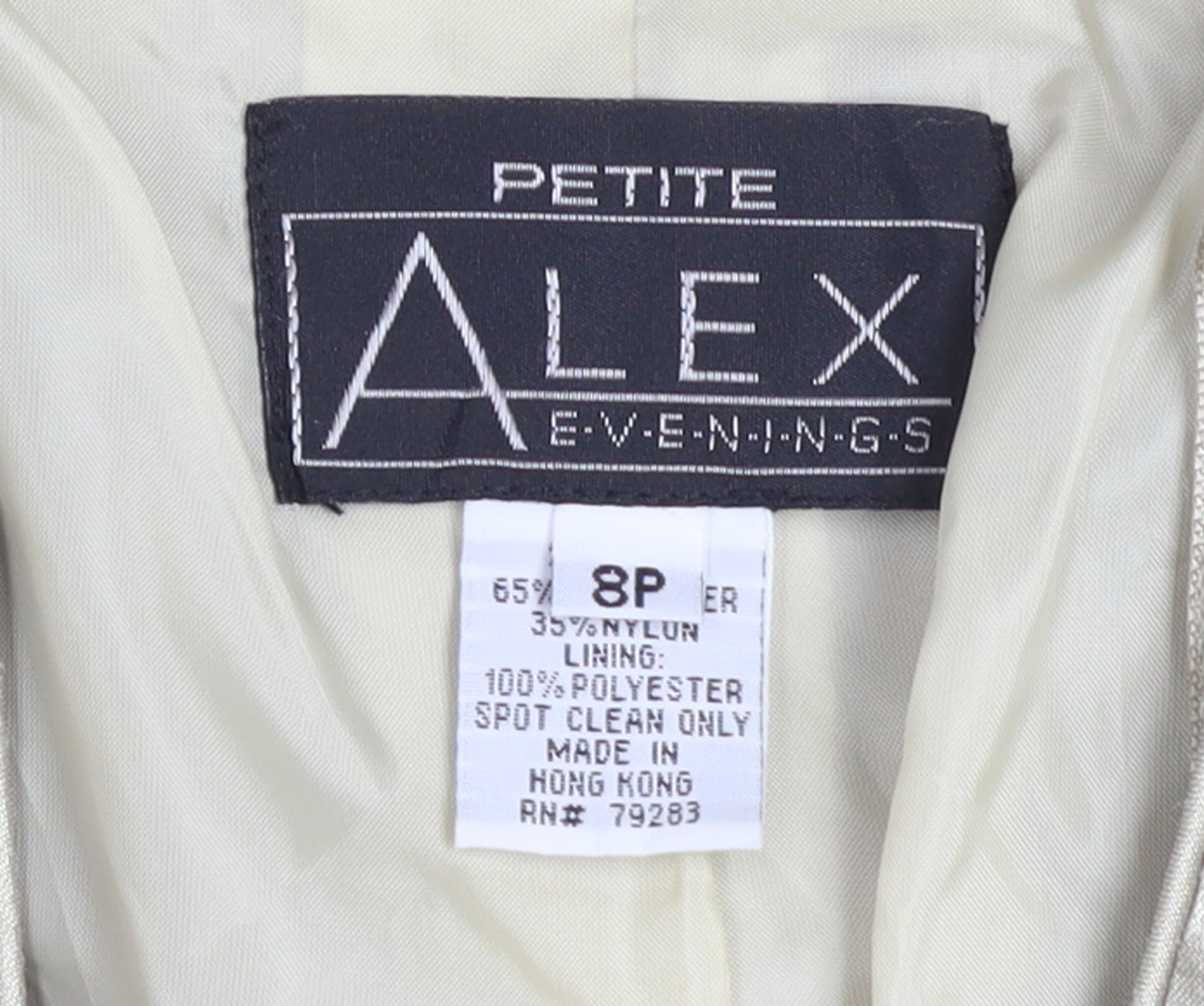 Alex Evenings Women's Petite Gold Embroidered Satin Blazer Size 8P